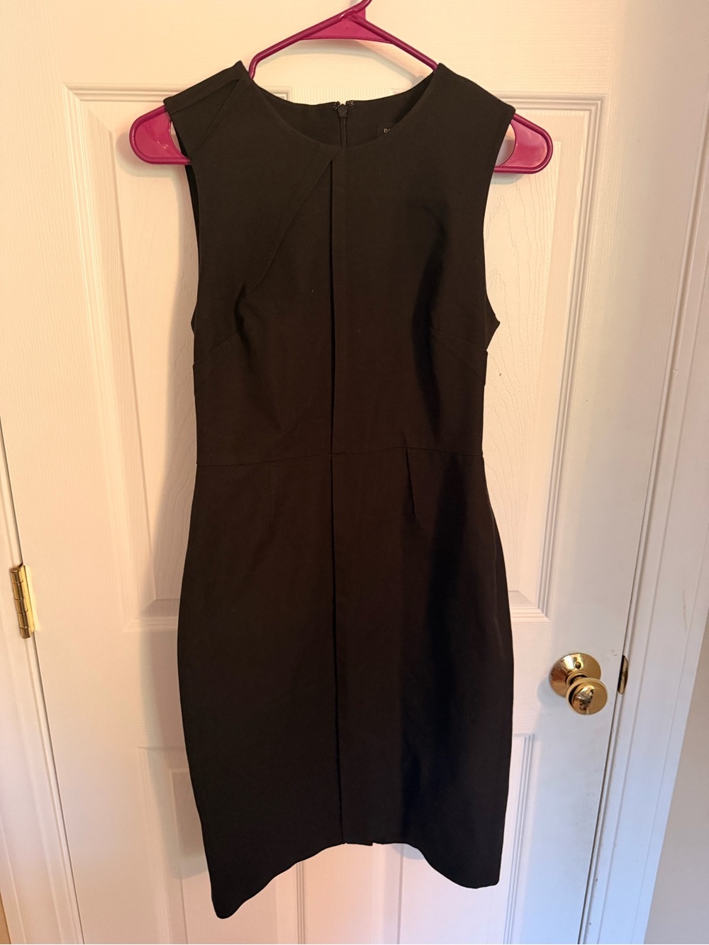 Banana Republic Black Sleeveless Tailored Sheath Dress